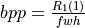 bpp = \frac{R_1(1)}{fwh}